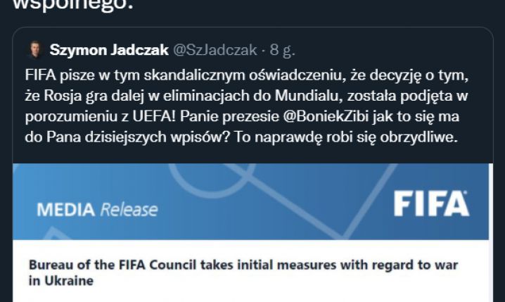 Tak Zbigniew Boniek SKOMENTOWAŁ decyzję FIFA...